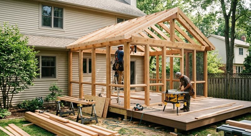 Deck Enclosure Installation in Chattanooga, TN