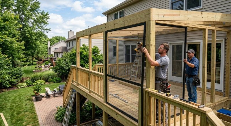 Enclosed Deck Installation in Cincinnati, OH