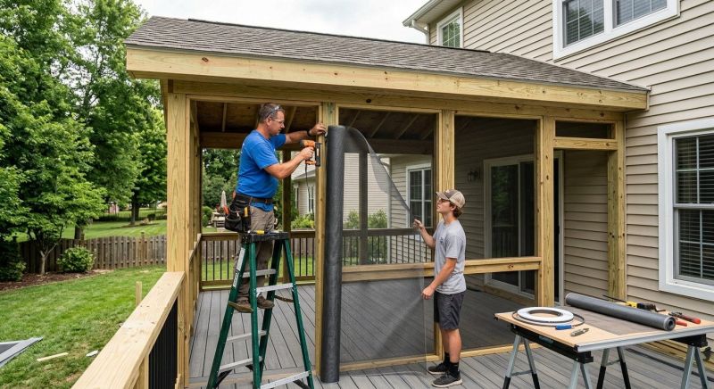 Enclosed Porch Installation in Austin, TX
