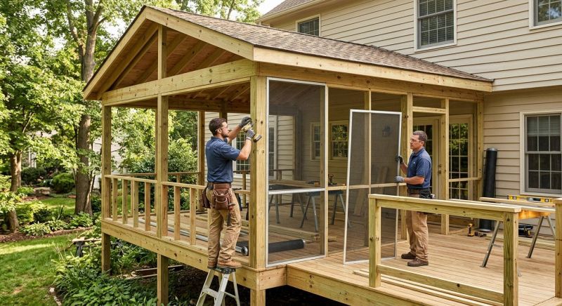 Enclosed Porch Installation in Knoxville, TN