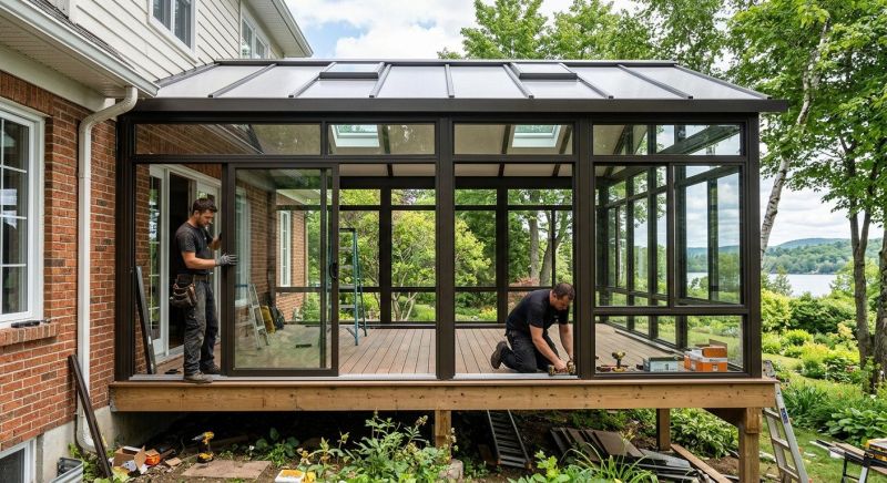 Four Season Room Installation in Asheville, NC