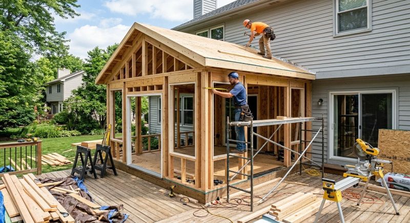 Sunroom Addition Construction in Boulder, CO