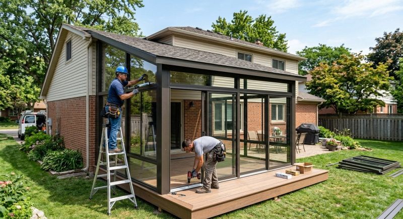 Sunroom Addition Construction in Charlotte, NC